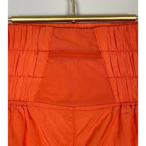 Free People Movement Way Home Shorts Orange Small Lined Workout Gym Running - Picture 8 of 11